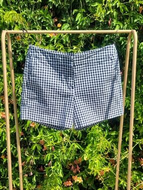 Kenar Black and White Gingham Shorts 10